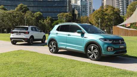 Volkswagen’s T-Cross Life (left) and Style (right).