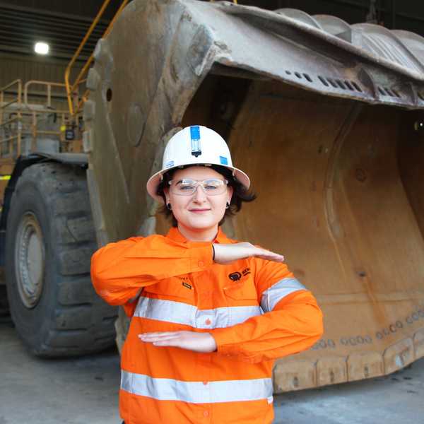 Taleigha Everingham-Potts embarked on a career change two years ago to find a job that was fun and has found it in the vehicle maintenance and repair department at the gold and copper mine. 