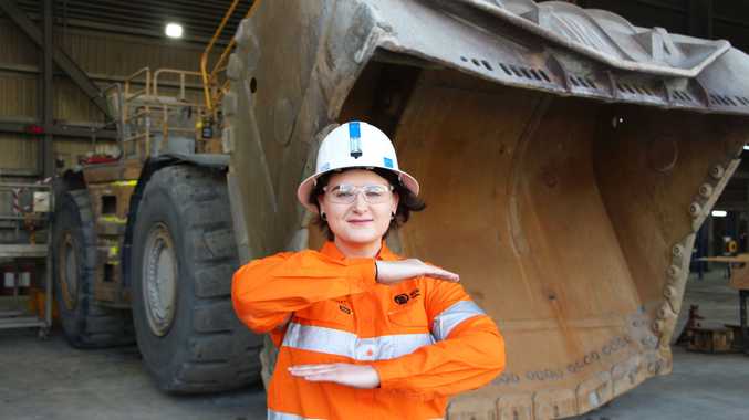 Taleigha Everingham-Potts embarked on a career change two years ago to find a job that was fun and has found it in the vehicle maintenance and repair department at the gold and copper mine. 