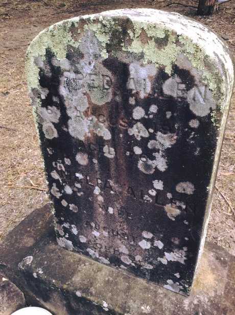Alfred Allen's headstone in the Quaker section of Rookwood Cemetery. Photo: Noelene Harris