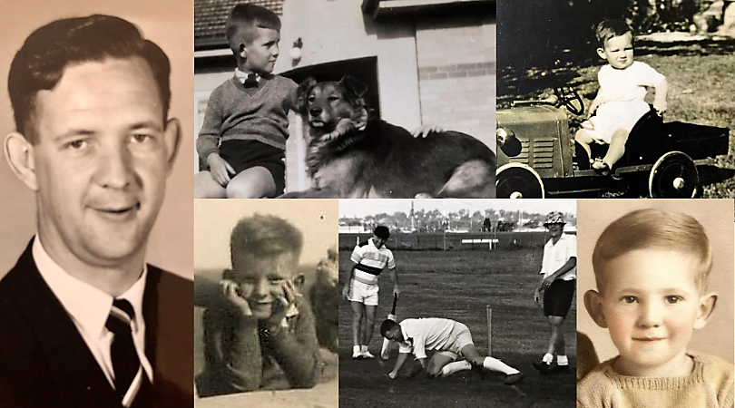 A collection of photos of Graham in his childhood and younger years.
