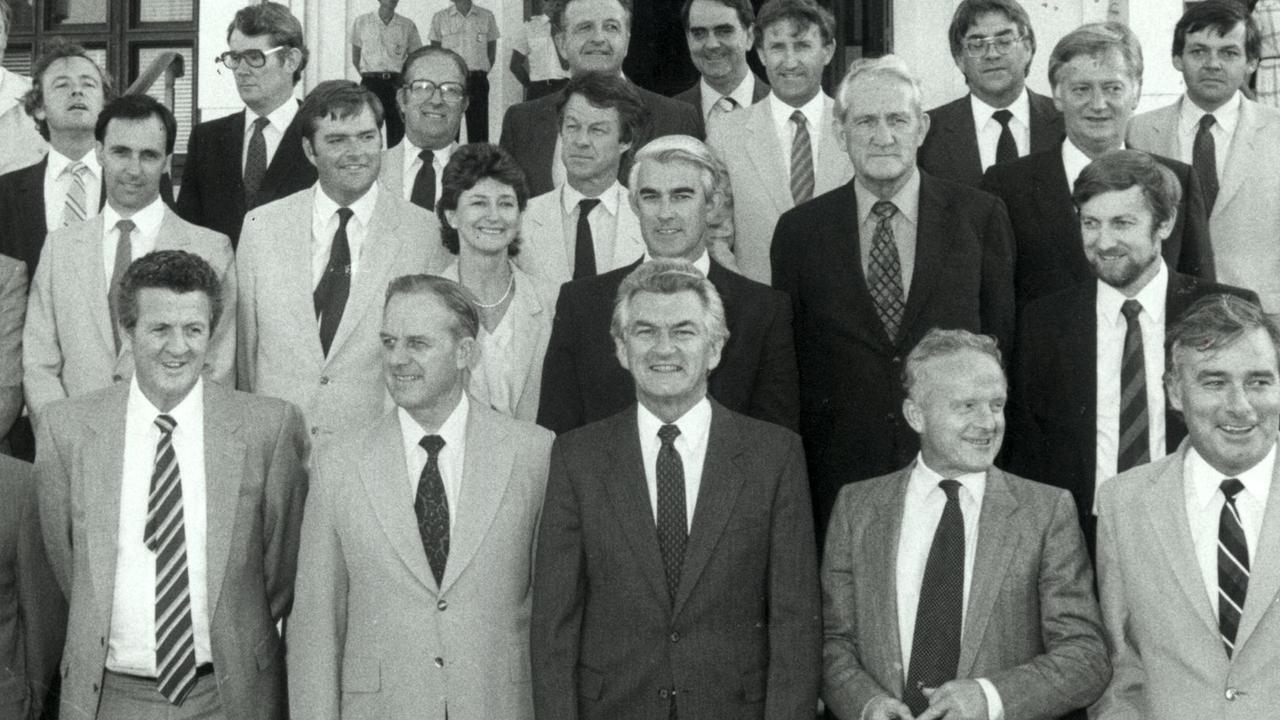 Senator Ryan (second row third from left next to Paul Keating and Kim Beazley) in the first Hawke ministry.