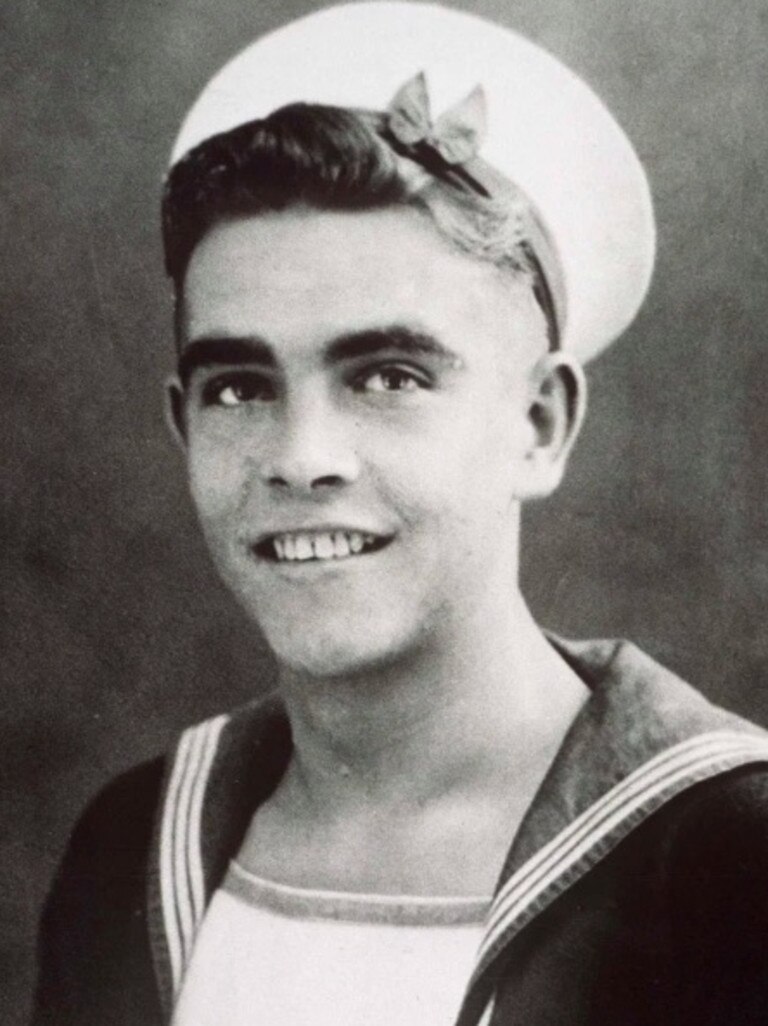 A young Connery photographed when he was in the Royal Navy