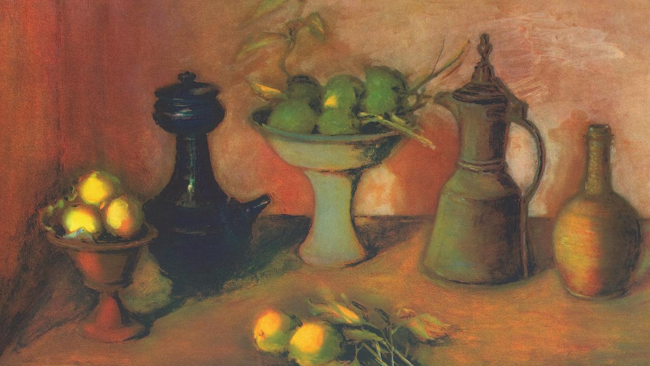 Turkish pots and lemons by Margaret Olley
