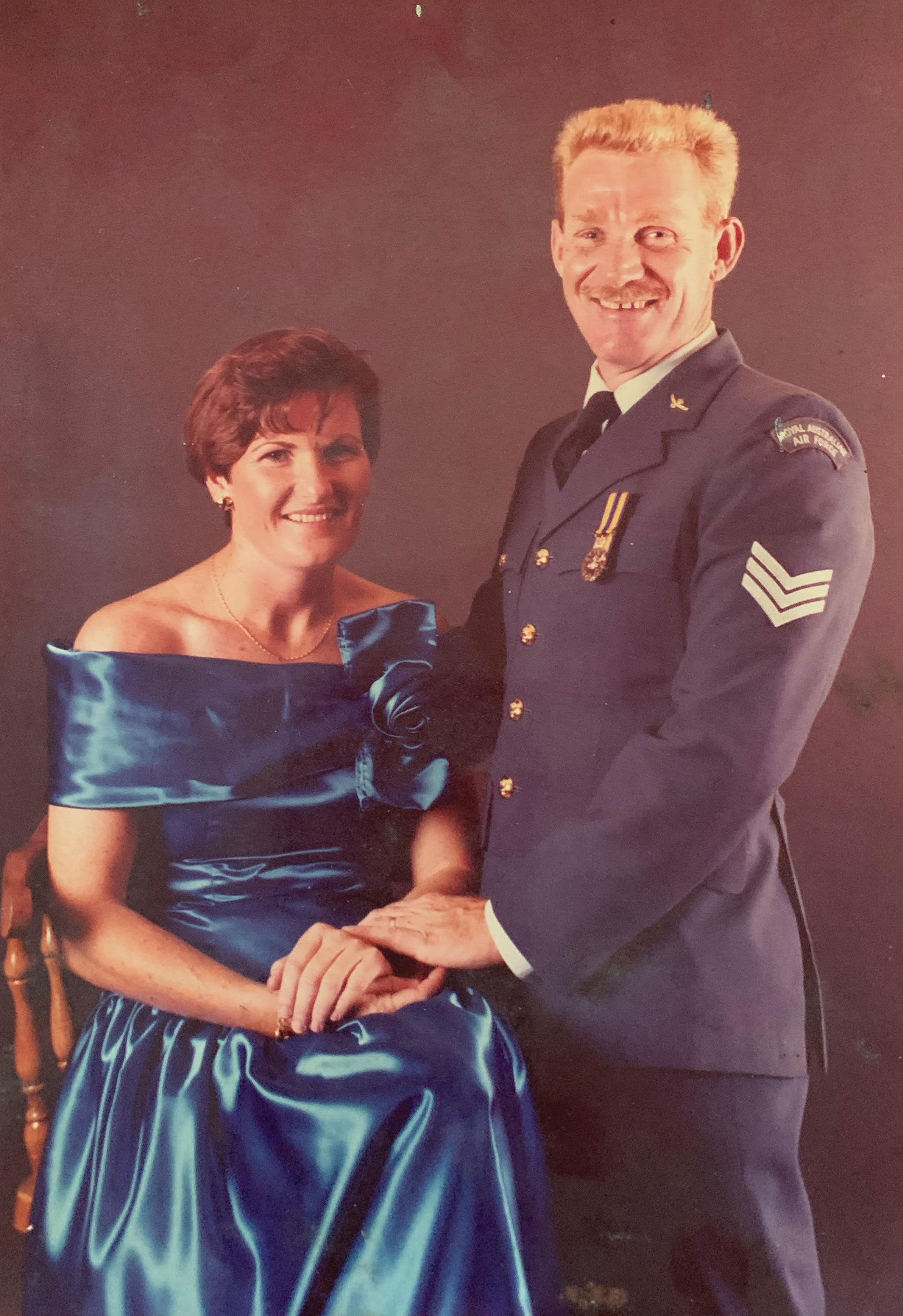 Judy and Charlie in uniform.