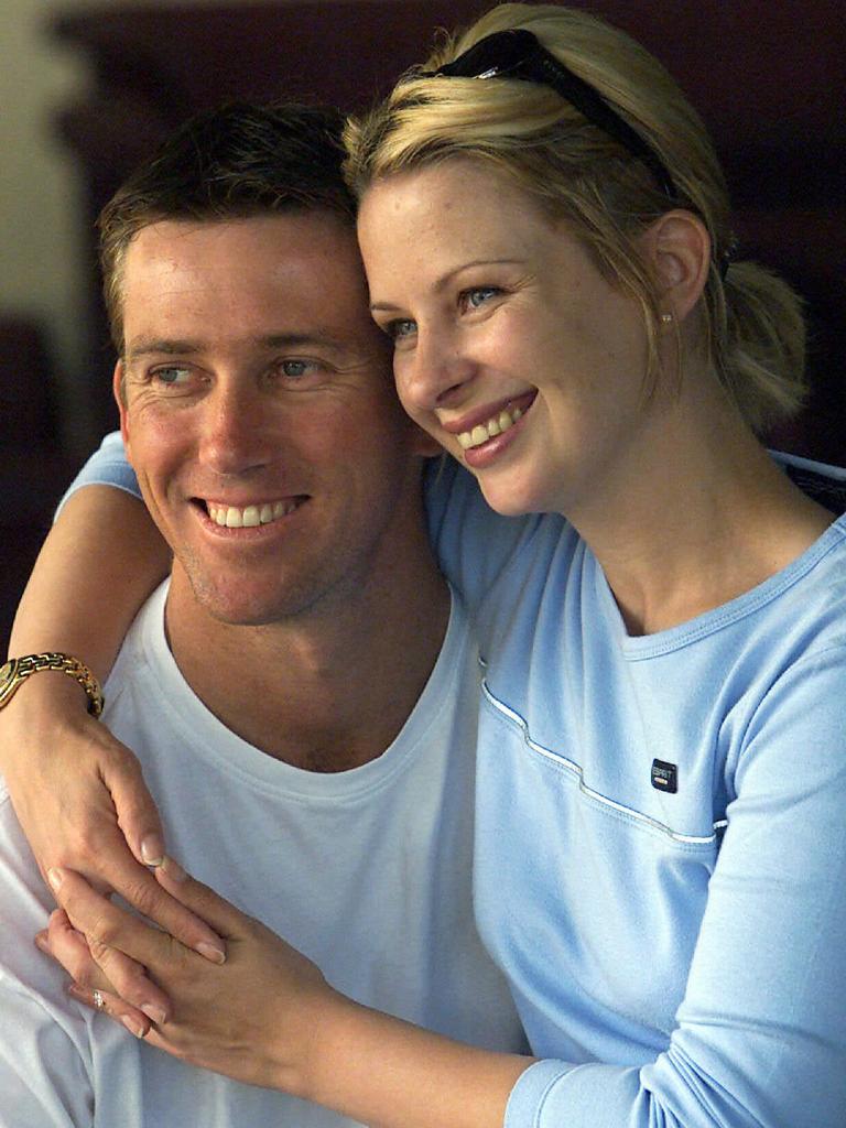 Glenn and Jane McGrath in 2000.