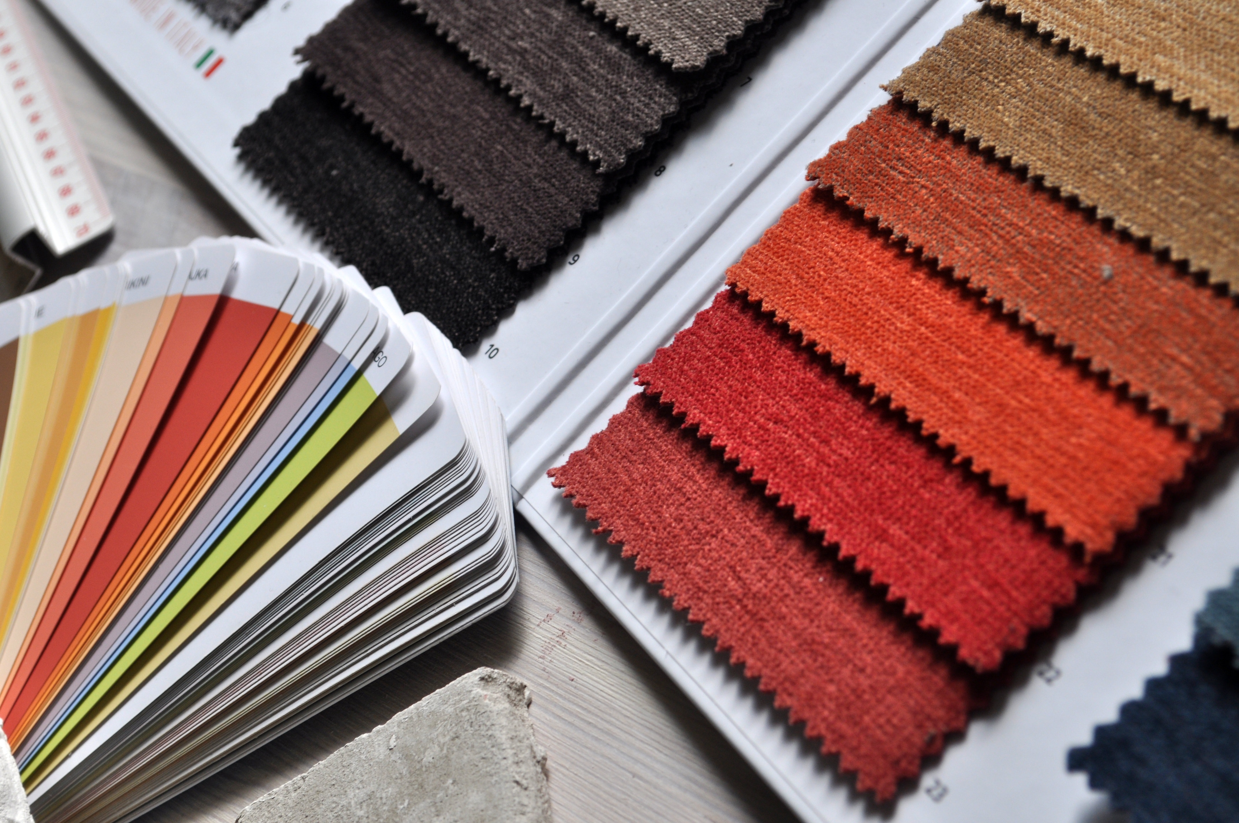 Pick colours and textures that fit your ideal scheme