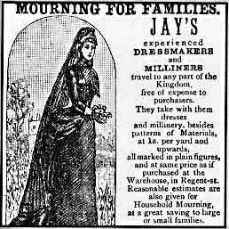 Jay's was the premier warehouse for mainstream Victorian mourning garb.