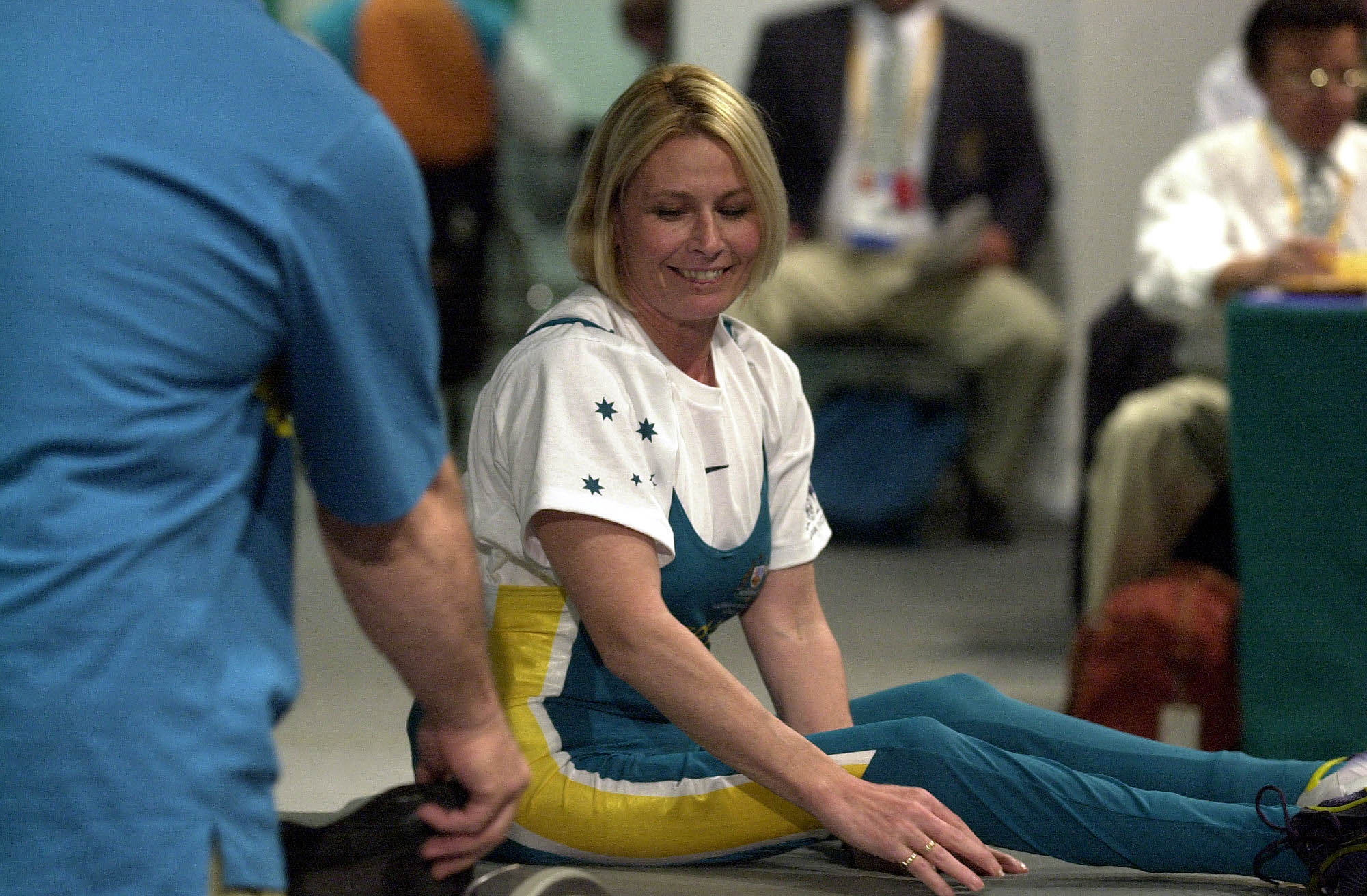 Suzanne Twelftree preparing for the Paralympic powerlifting competition. Photo: Australian Paralympic Committee, CC BY-SA 3.0
