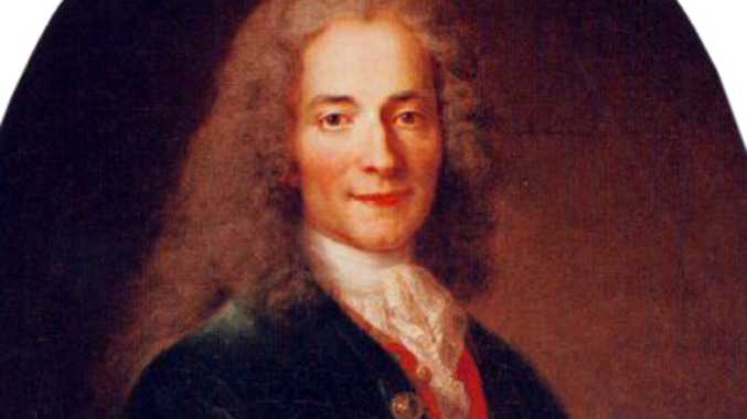 Voltaire hated the immorality of the Catholic Church, but he certainly had a buck each way when it came to the existence of God.