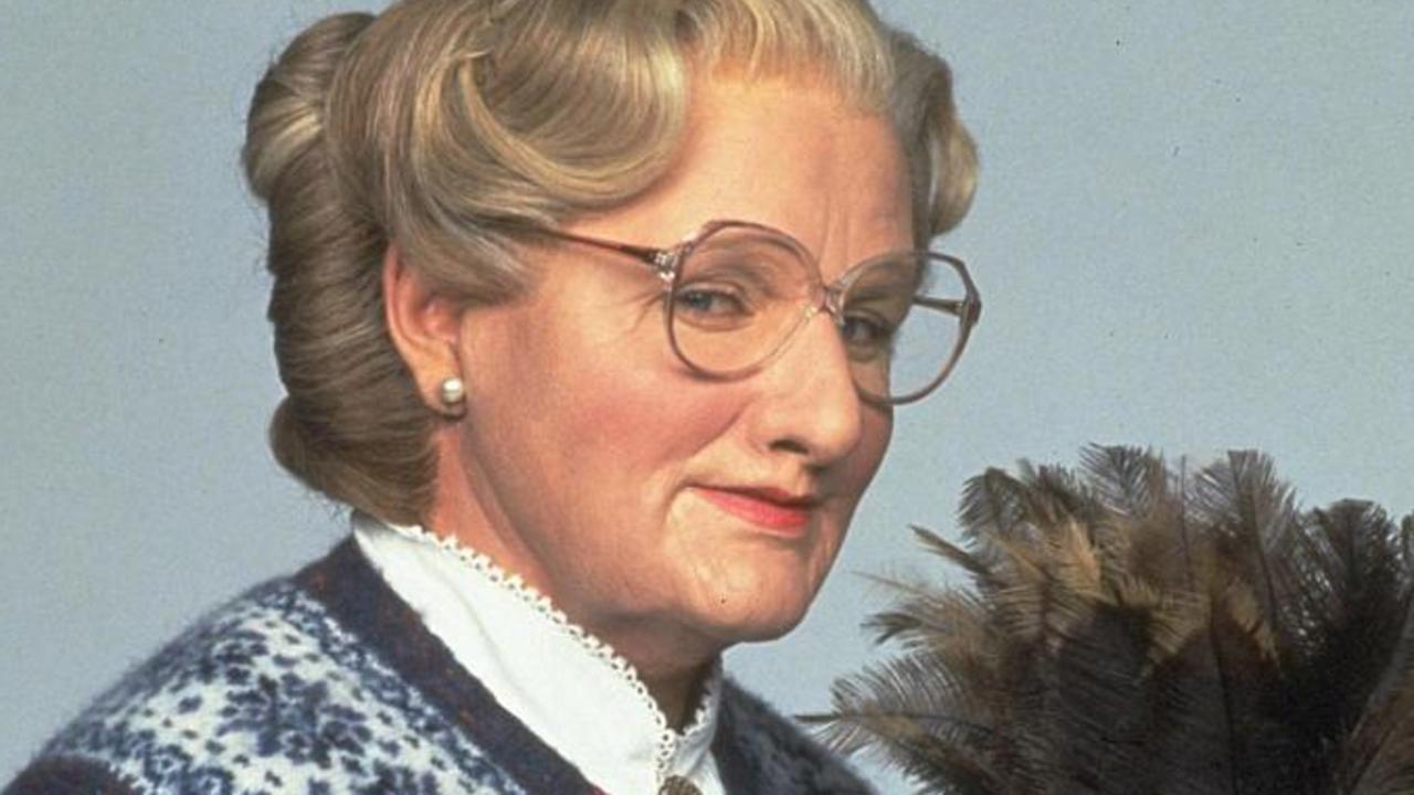 Robin Williams as Mrs Doubtfire.