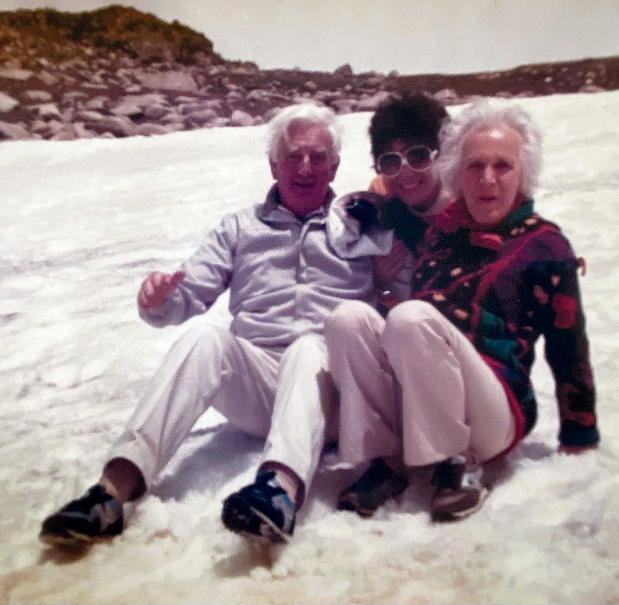 Helen with her husband Clarence and daughter Heather.