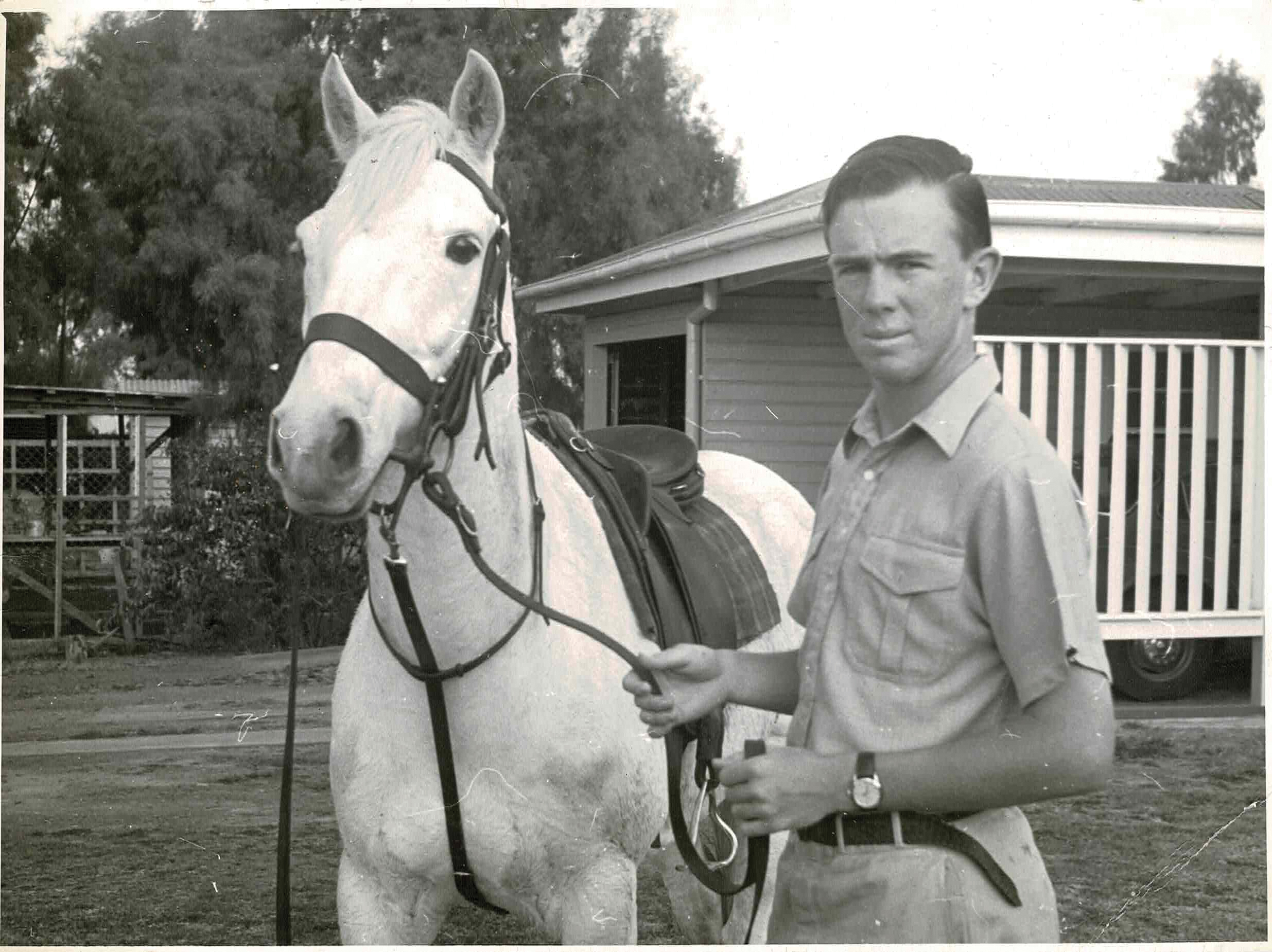 A young Tom with Silver.