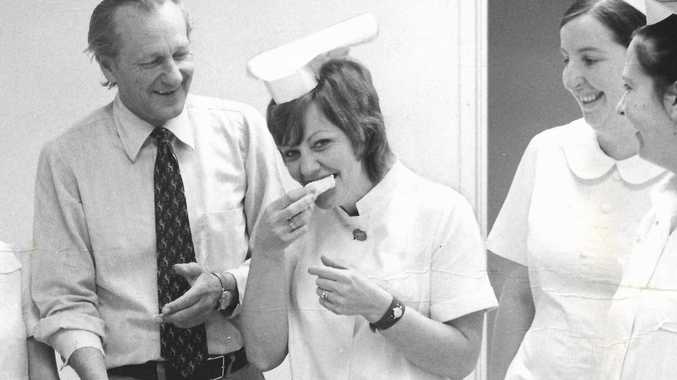 Noela Withington (centre) trained to be a nurse at the Geelong Hospital and went on to become the matron of the Sunshine Private Hospital in 1973. Her nursing career continued until her early fifities.