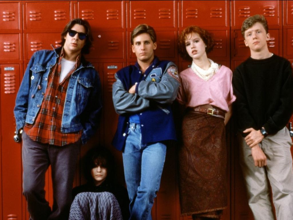Classic Gen X movie “The Breakfast Club”, with (L-R) Judd Nelson, Ally Sheedy, Emilio Estevez, Molly Ringwald and Anthony Michael Hall. Gen X were described as the generation that “fought for its right to party”.