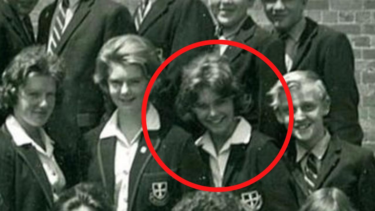 Olivia Newton-John pictured at her primary school, which she attended alongside Daryl Braithwaite.