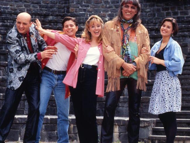 Jon English led the All Together Now cast along with Rebecca Gibney. Source: Channel 9