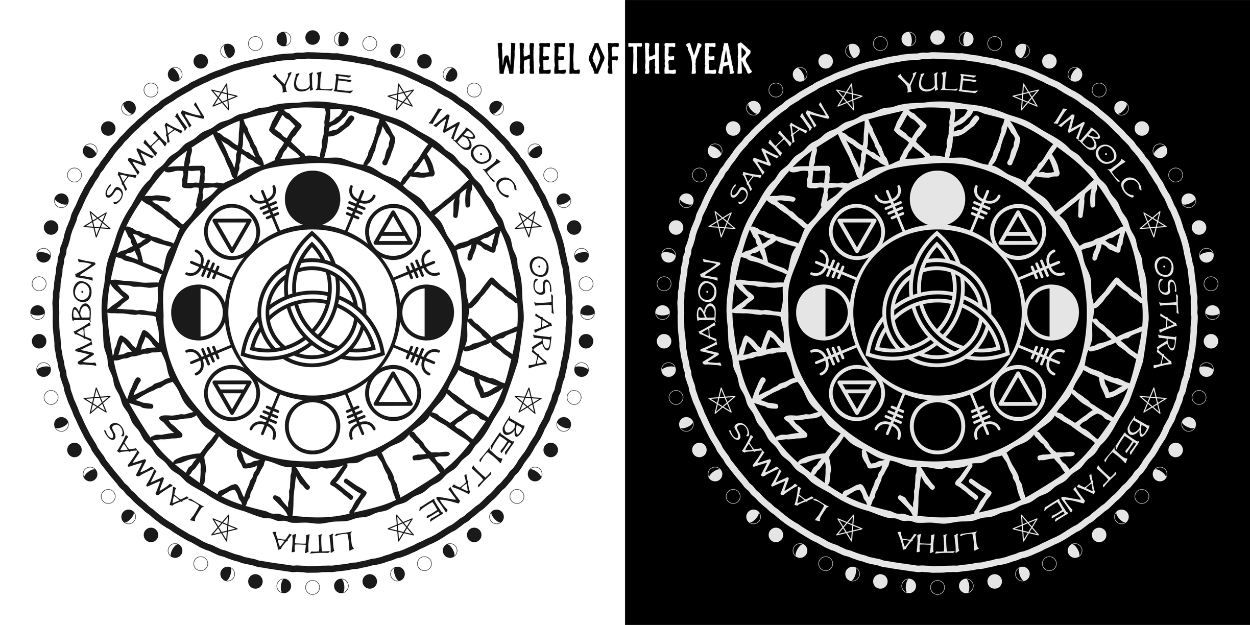 Celtic calendar wheel