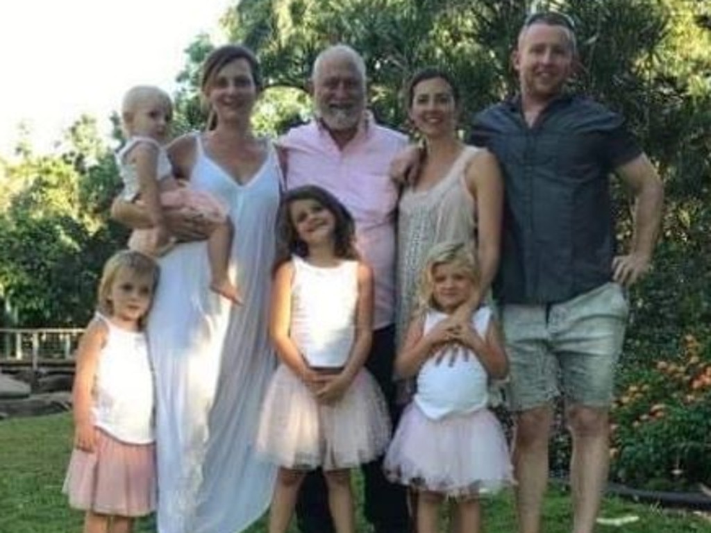 NT lawyer and academic Geoff James adored his family. He is seen here with his three children Madeleine, Ingra and Jarrod and four of his grandchildren.