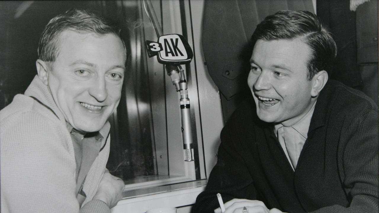 Graham Kennedy (L) with Bert Newton