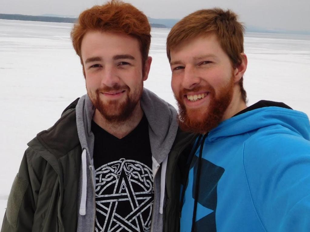 “The best person I knew” … Eric Danahay, left, with his brother Jed.