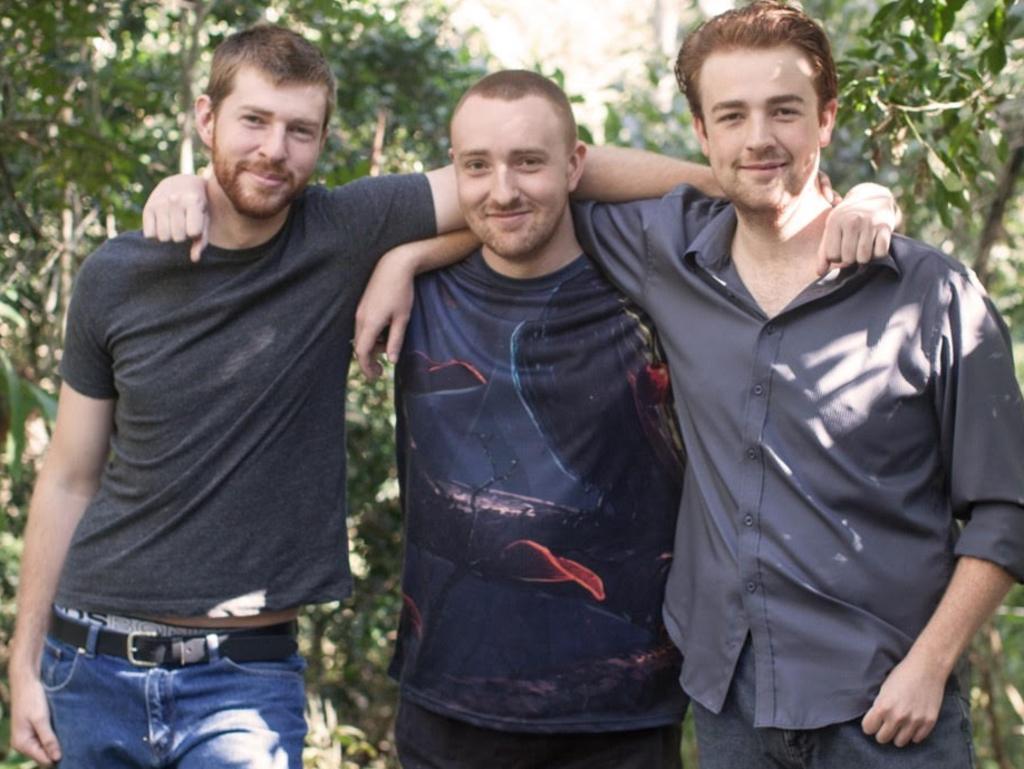 The Danahay brothers from Nanango, from left, Jed, Jake and Eric.
