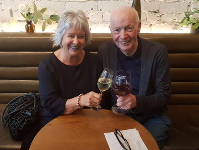 “Thankful for the time we had together” … Leon Wiegard with his wife Jacqui.