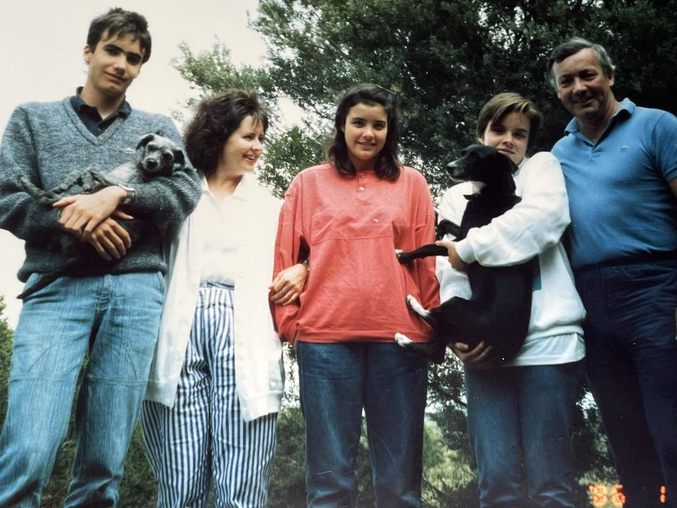Jacqui and Leon Wiegard with their teenage children Angela, Leon, Bianca and Angela.