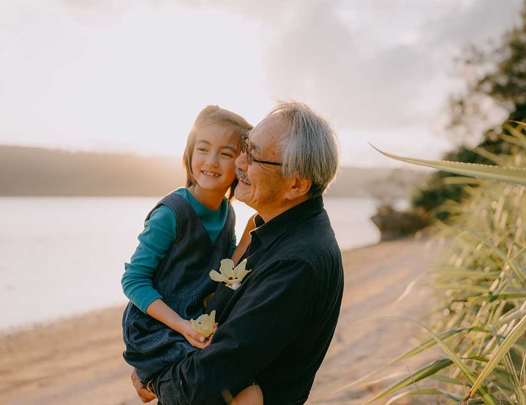 Grandpa with Granddaughter