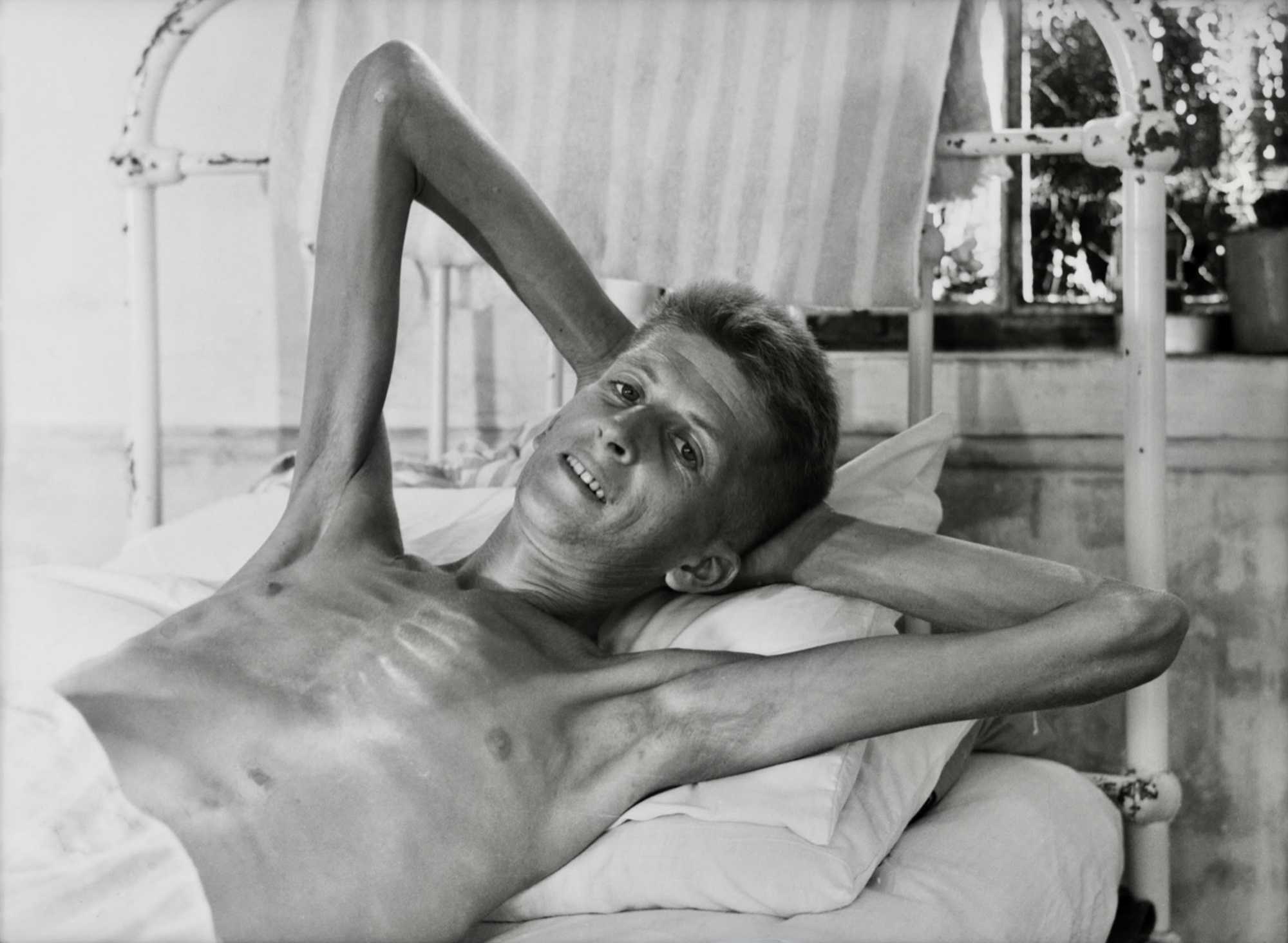 Keith in a hospital in Singapore (staffed by Australian personnel), 20 September 1945