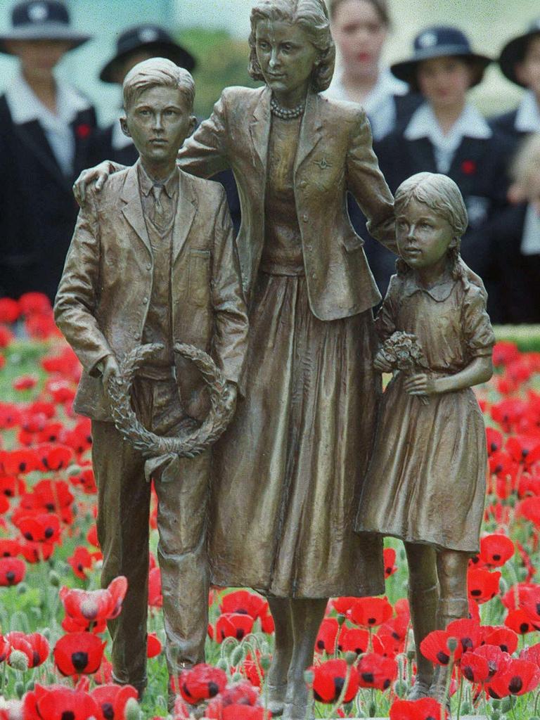 A field of poppies at the Legacy memorial.