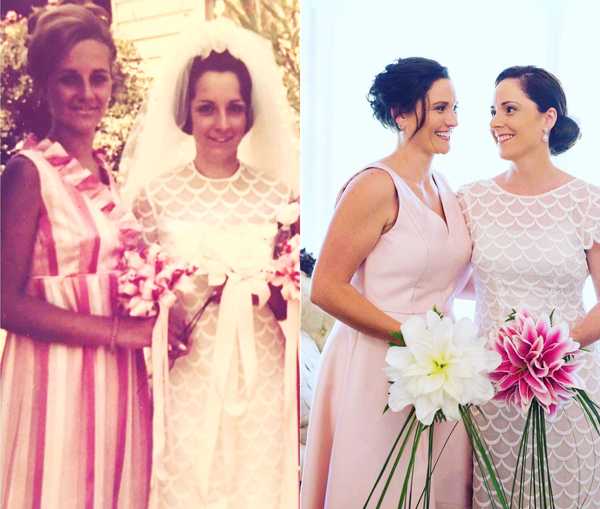 How a wedding dress helped Tanya connect with her late mum