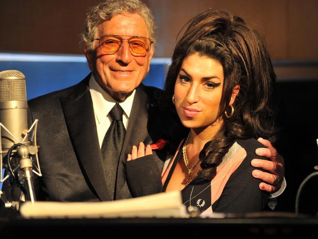 One of Winehouse’s final appearances was at Abbey Road Studios in March 2011, recording a duet with Tony Bennett. Photo by Mark Allan. Tribute to Amy Winehouse
