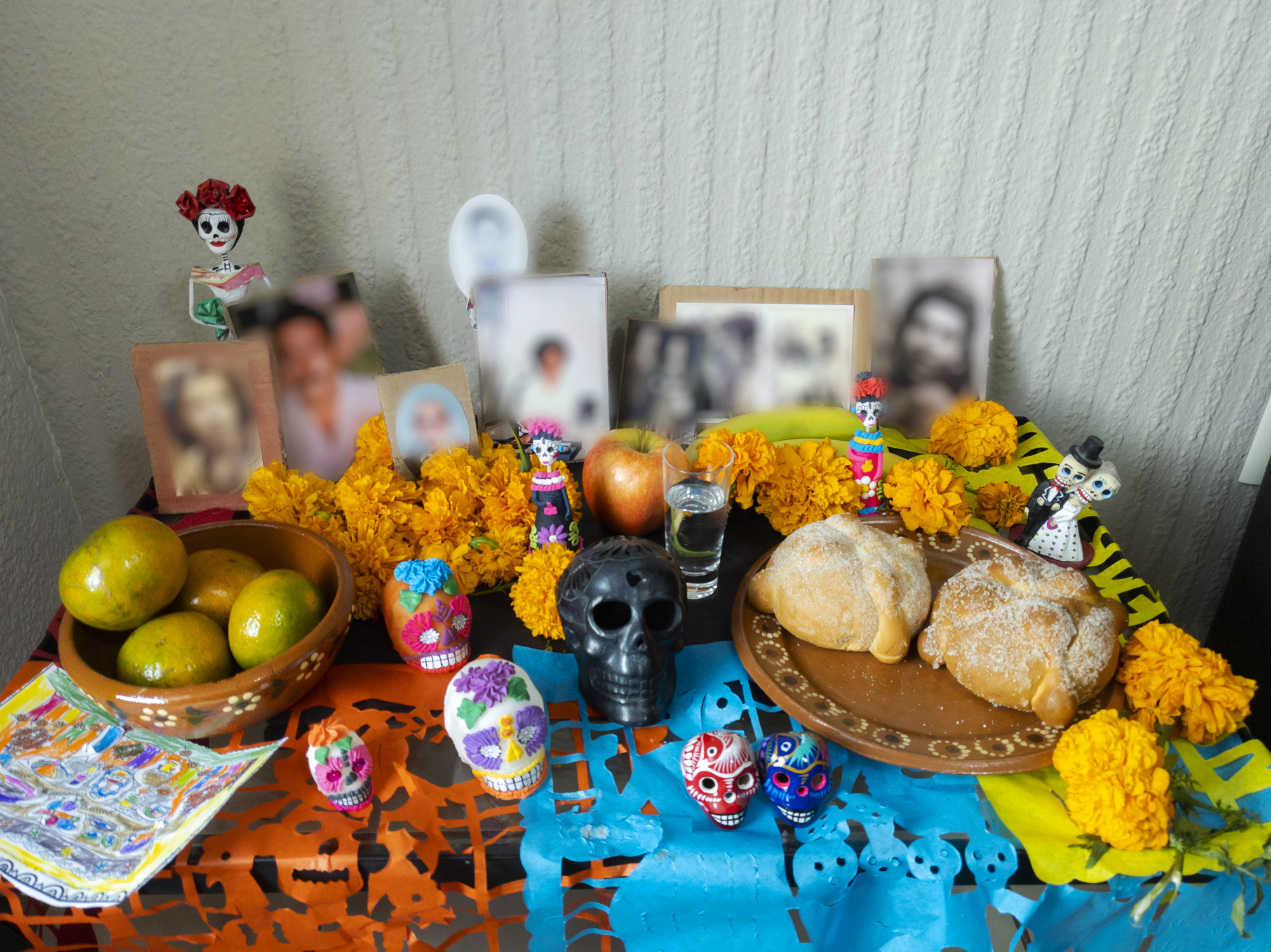 Dia de Muertos’s - the Day of the Dead | Pan de Muerto sweet decorated with bone-shaped bread