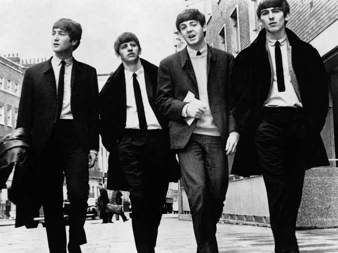 The Beatles (from left): John Lennon, Ringo Starr, Paul McCartney, and George Harrison.