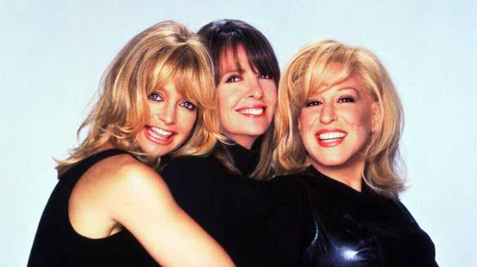 Keaton at centre with Goldie Hawn (left) and Bette Midler (right) in the smash hit 1996 comedy The First Wives Club.