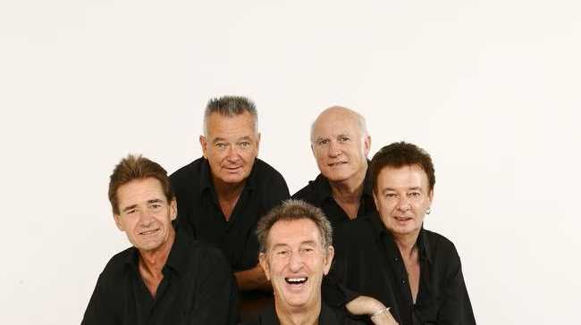 Delltones stars Ian 'Peewee' Wilson, front centre, with clockwise from left, Woody Finlayson, Merv Dick, Owen Booth and Danny Mayers. Picture- Supplied.