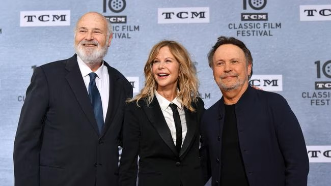 Rob Reiner with Meg Ryan, and Billy Crystal in 2019. Picture- Getty.