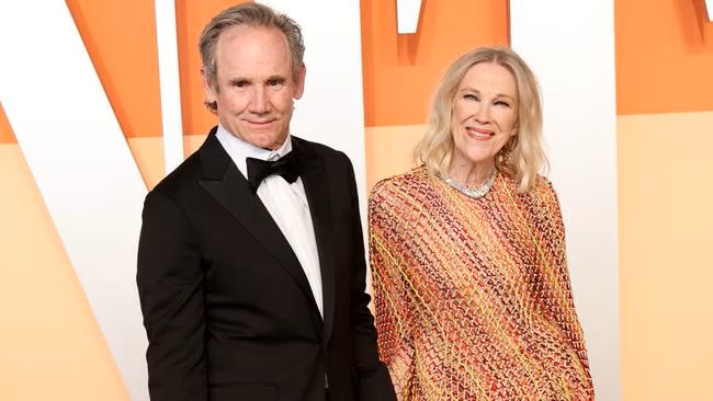 Catherine O'Hara and husband Bo Welch. Picture- Amy Sussman-Getty Images