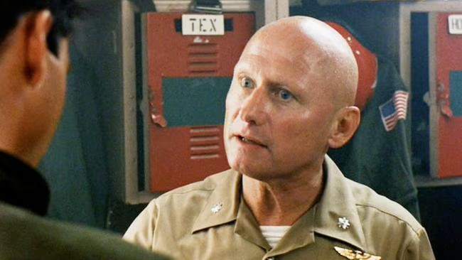 James Tolkan as Cdr. Tom ‘Stinger’ Jordan in Top Gun. Picture- CBS via Getty Images